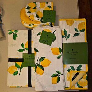 Kate Spade Lemon linen set